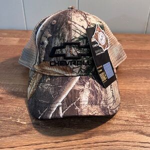 Realtree Camouflage Mesh‎ Hat with Black Chevrolet Logo Adjustable NWT